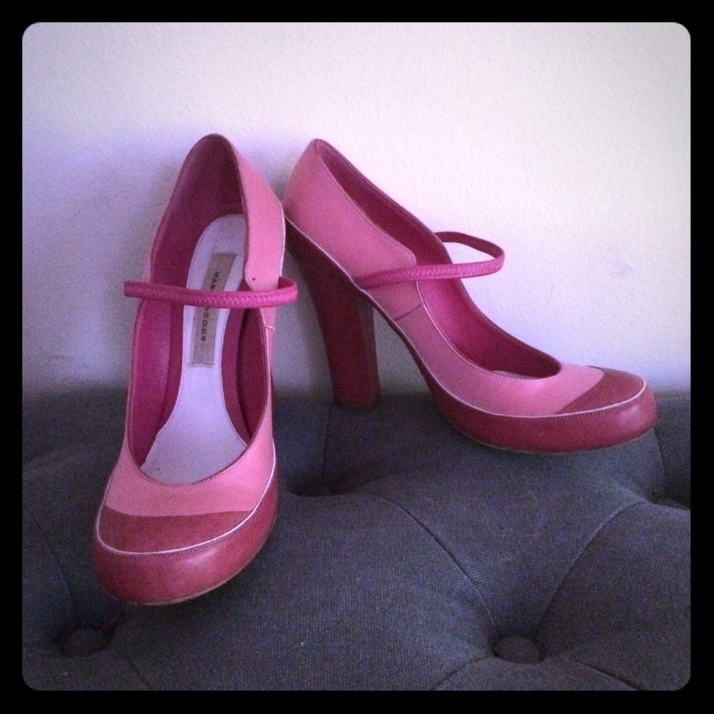 Marc Jacobs Pink Satin Pumps